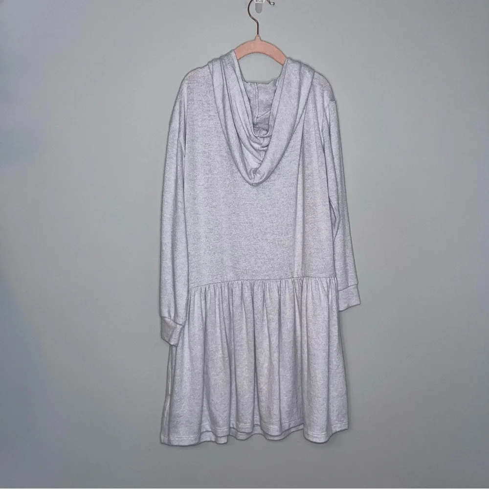Gymboree Light Gray Hoodie Dress for Kids Youth M